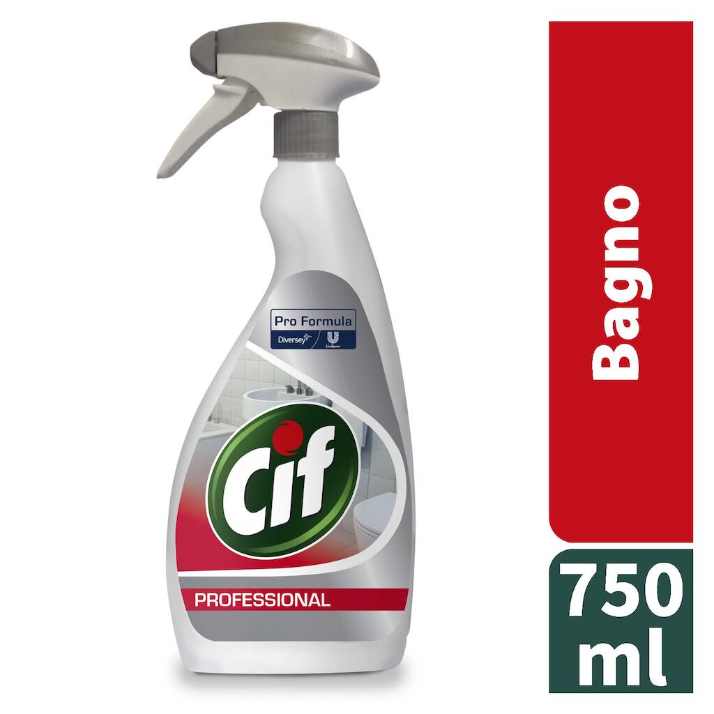 Cif Pro Formula Bagno 6x0.75L - Detergente e disincrostante combinato per bagni
